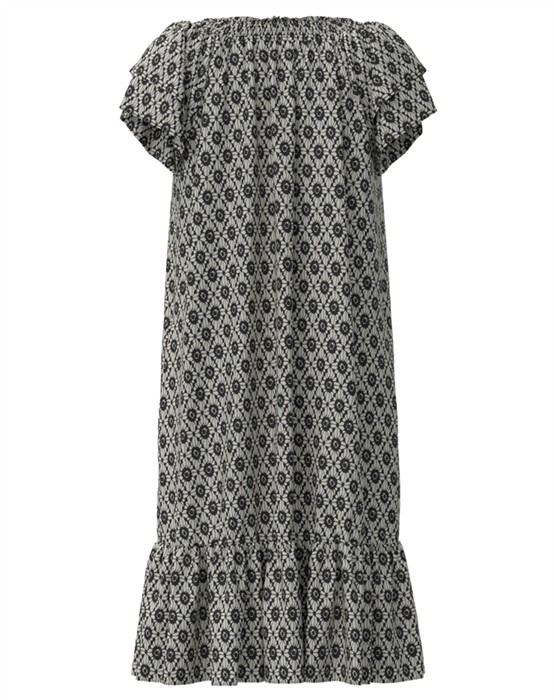 Sunrise CC Crop Sofia Kjole - Offwhite/Black